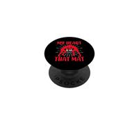 My Heart Is On That Mat Wrestling Mom PopSockets Adhesive PopGrip