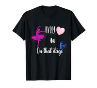 My Heart is on that Stage Dance Recital Dancing Mama Value Graphic T-Shirt