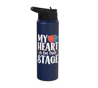 My Heart is On that Stage Stainless Steel Insulated Water Bottle