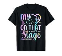 My Heart Is On That Stage Tie Dye Dance Mom Life Dancing T-Shirt