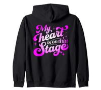 My Heart Is On That Stage - Vintage Dance Show Theater Zip Hoodie