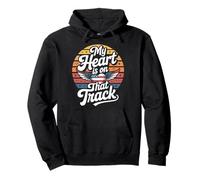 My Heart Is On That Track Vintage Racing Pullover Hoodie