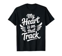 My Heart is On That Track Vintage Racing T-Shirt