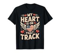 My Heart is On That Track Vintage Racing T-Shirt