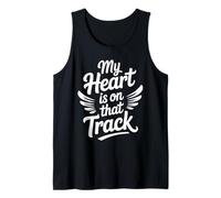 My Heart is On That Track Vintage Racing Tank Top