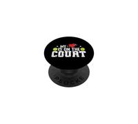My Heart Is On The Court PopSockets Adhesive PopGrip