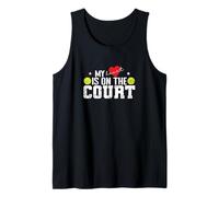 My Heart is On The Court Tank Top
