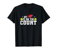 My Heart is On The Court Value Graphic T-Shirt, Men, Black, S