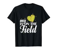 My Heart is On The Field Value Graphic T-Shirt, Men, Black, M