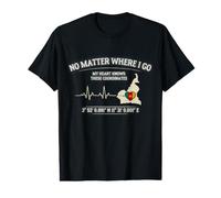 My Heart Knows These Coordinates Cameroonian Pride Value Graphic T-Shirt