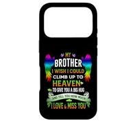 My Heart Lives In Heaven He Is My Brother Memories Sympathy Case for iPhone 17 Pro