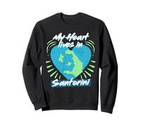 My Heart Lives In Santorini Sweatshirt