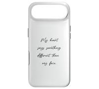 My heart says something different than my face - Funny Case for iPhone Air