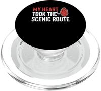My Heart Took The Scenic Route Heart Surgery PopSockets PopGrip for MagSafe