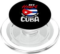 My Heart Will Always Be In Cuba Roots Heritage PopSockets PopGrip for MagSafe