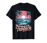 My Heart's Always in The Tropics Maui Value Graphic T-Shirt