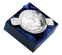 My Hearts In The Highlands Chasing Deer Pewter Mini Quaich