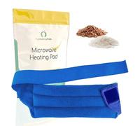 My Heating Pad Microwavable and Adjustable Heat Pack with Full Waist Wrap | Perfect for Back Pain Muscle Relief and Menstrual Cramps Relief | Compress Pad for Lumbar and Abdomen Hot/Cold Therapy Blue