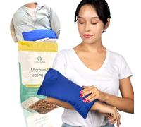 My Heating Pad - Microwavable Heat Pads for Pain Relief | Microwave Heating Pack | Hot Bags, Weighted Heat Compress Pillow- Blue…