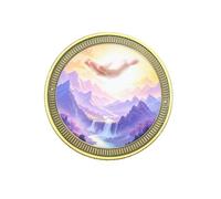 My Help Comes from The Lord Inspirational Christian Coin, Psalm 121:1-2 Bible Verse Token Religious Faith Gift (Single Coin)