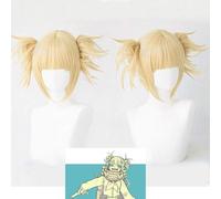 My Hero Academia Akademia Himiko Toga Short Light Blonde Cosplay Anime Wig Heat Resistance Costume Wigs Hair as the picture