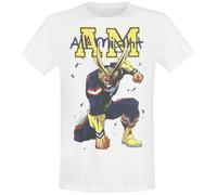 My Hero Academia All Might Men's T-Shirt White Regular L White (US IMPORT)