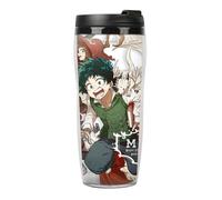 My Hero Academia Anime Travel Mug 400ml Double Insulation Sports Cup Plastic Coffee Mug Water Bottle Gift (Type 7, 18 * 7.4cm)