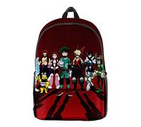 My Hero Academia Backpack 3D Bakugou Katsuki Cosplay Backpack Rucksack Midoriya Izuku School Bags Students Computer Bag Casual Daypacks for Outdoor Travel Office 26 * 44 * 15cm