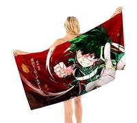 My Hero Academia Beach Towel Quick-Drying Bath Towels 140x70CM Microfiber Soft Lightweight Beach Blanket for Pool Swimming, Beach, Camping, Travel
