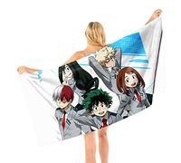 My Hero Academia Beach Towel Quick-Drying Bath Towels 140x70CM Microfiber Soft Lightweight Beach Blanket for Pool Swimming, Beach, Camping, Travel
