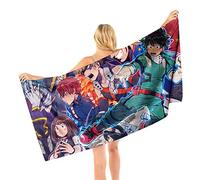 My Hero Academia Beach Towel Quick-Drying Bath Towels 140x70CM Microfiber Soft Lightweight Beach Blanket for Pool Swimming, Beach, Camping, Travel