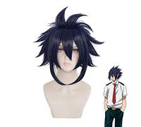 My Hero Academia Boku No Hiro Akademia Amajiki Tamaki Dark Blue Short Cosplay Wig Synthetic Hair Perucas + Wig Cap