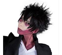 My Hero Academia Boku no Hiro Akademia Dabi Short Black Styled Heat Resistant Cosplay Costume Wig + Track + Wig Cap