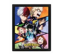 MY HERO ACADEMIA CADRE 3D LENTICULAIRE CHARACTERS MOSAIC