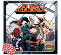 My Hero Academia Calendar 2026 Official Square Wall Calendar Gift Present with Free Organising Stickers