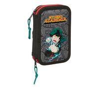 MY HERO ACADEMIA - Children's School Pencil Case, Pencil Case with Colours, with 28 Tools Included, Ideal for Children from 5 to 14 Years, Comfortable and Versatile, Quality and Resistance, 12.5 x 4 x