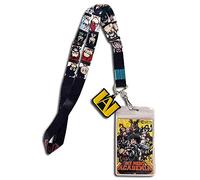 My Hero Academia Class-1A Hero Portraits Lanyard with ID Badge Holder & U.A. High Charm