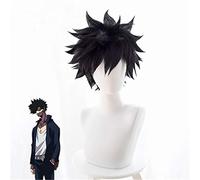 My Hero Academia Cosplay Wig Dabi Boku no Hero Academia Short Black Synthetic Hair Midoriya Shoto Halloween Costume Party Wigs