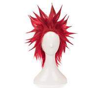 My Hero Academia Cosplay Wig Kirishima Eijiro 35cm Short Straight Heat Resistant Synthetic Hair for Man Boys Anime Cos Wig Red Kirishima Eijiro