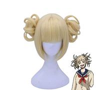 My Hero Academia Cross My Body Himiko Toga Cosplay Wigs Blond Heat Resistant Synthetic Role Play Wig Boku No Hero Academia