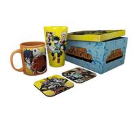 My Hero Academia Heroes Mug, 400ml Glass & 2 Coasters Collectable Gift Box