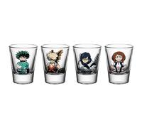 My Hero Academia Heroes Shot Glasses - Set of 4