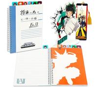 My Hero Academia Journal Set - Bundle with Anime Tabbed Notebook, Deku Decorative Stand, Plus Bookmark Gift Set for Teens, and Adults