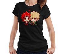 My Hero Academia Kiribaku Pixel Women's T-Shirt Black