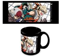 My Hero Academia Mug (Clash Design) 11oz Coffee Mug, Large Mug. Ceramic Black Mug in Presentation Gift Box - Official My Hero Academia Merch