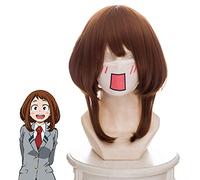 My Hero Academia Ochako Uraraka High Quality Heat Resistant Synthetic Hair Cosplay Wigs for Women Anime Cartoon Wig Brown