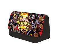 My Hero Academia Pencil Case Bag MHA Pen Box Large Capacity Double Layer Pen Pouch with Zipper Back To School Supplies Student Stationery Bag
