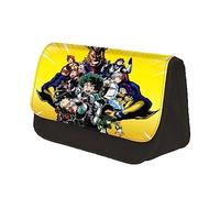 My Hero Academia Pencil Case Bag MHA Pen Box Large Capacity Double Layer Pen Pouch with Zipper Back To School Supplies Student Stationery Bag
