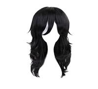 My Hero Academia Shouta Aizawa Black Wavy Curly Wig Cosplay Costume Boku no Hero Academia Heat Resistant Hair Men Women Wigs