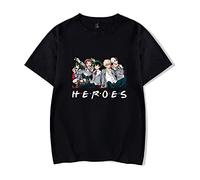 My Hero Academia T-Shirt MHA Cosplay Deku Shoto Tshirt for Men Women Casual Tee Print Friends Anime Tops